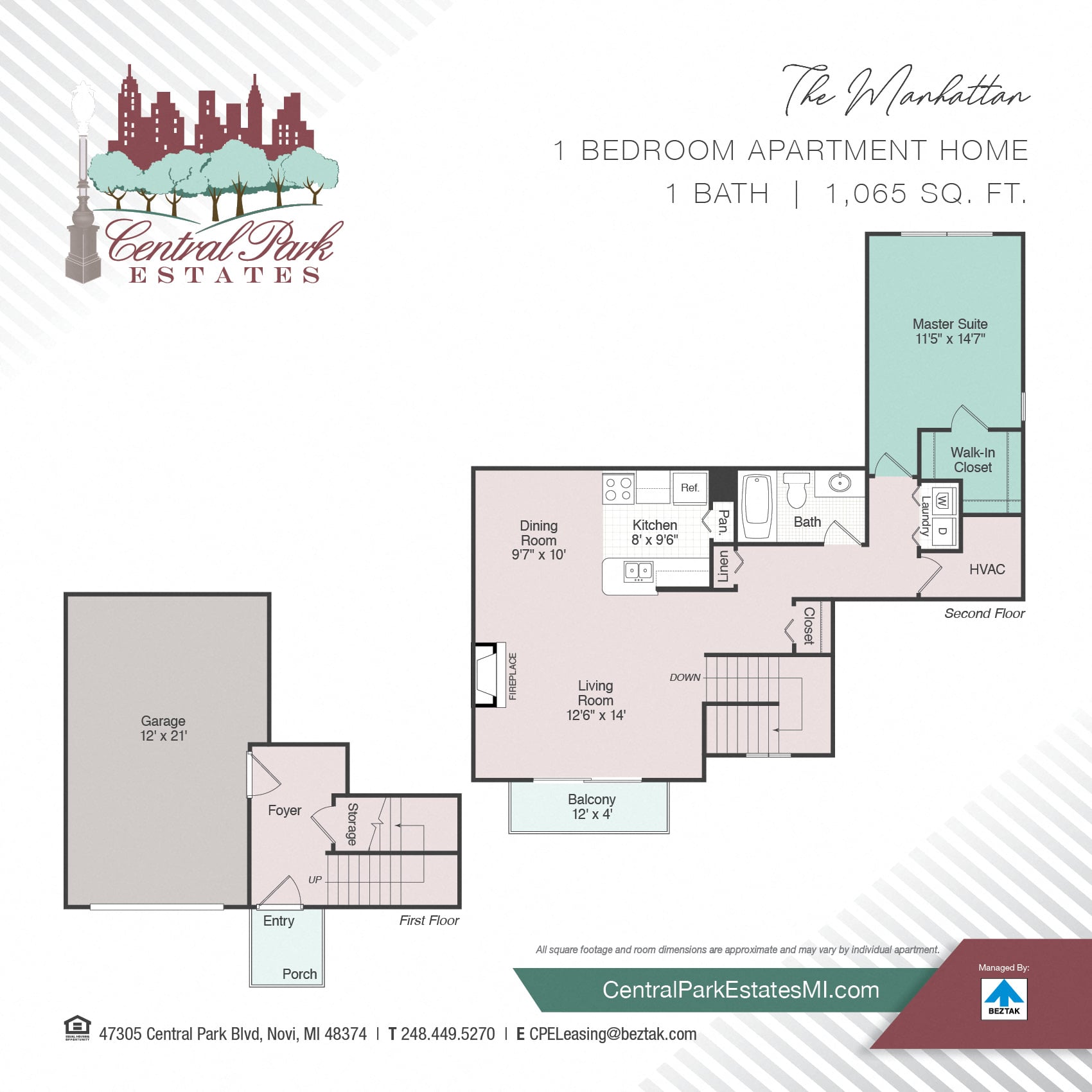 The Manhattan floor plan